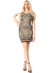 Baroque Knit Mini Dress
